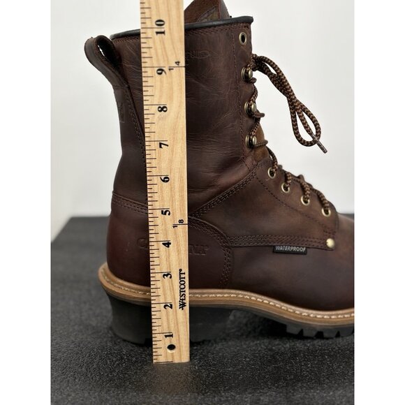 Carolina Steel Toe Leather Work Metguard Logger Boot Waterproof Mens 9.5D CA7821 - Picture 10 of 16